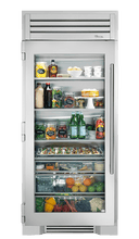 36 Inch Refrigerator Column with 25.5 cu. ft. Capacity, 3 Adjustable/Removable Shelves, 1 Fixed Shelf, 3 Drawer Bins, Forced-Air Refrigeration System, LED Lighting, and True Precision® Control