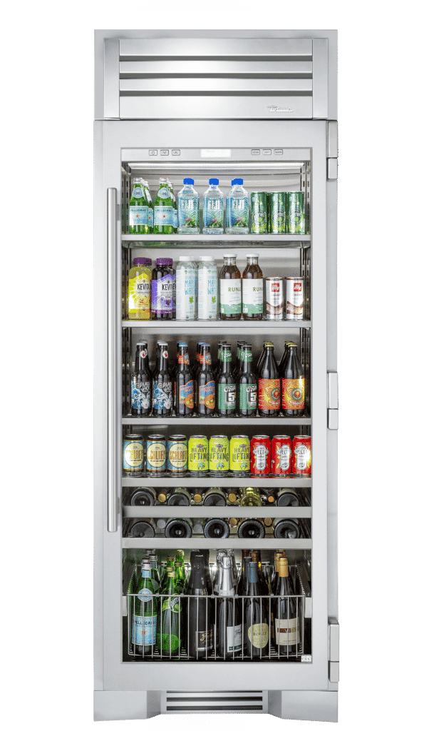 True Residential TR30BEVRSGC Stainless Glass Door, Right Hinge