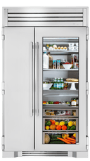 48 Inch Built-In Side by Side Refrigerator with 29.5 cu. ft. Total Capacity, Forced-Air Refrigeration System, 4 Glass Shelves, 3 Drawers, LED Lighting, True Precision® Control, Built-In Ice Maker, and ENERGY STAR®
