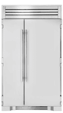 48 Inch Built-In Side by Side Refrigerator with 29.5 cu. ft. Total Capacity, Forced-Air Refrigeration System, 4 Glass Shelves, 3 Drawers, LED Lighting, True Precision® Control, Built-In Ice Maker, and ENERGY STAR®