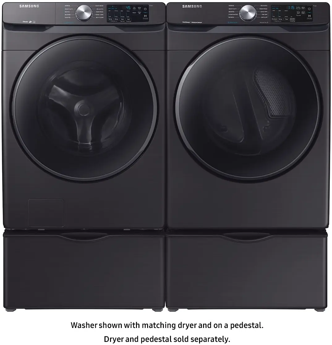 Samsung WF45R6100AV Fingerprint Resistant Black Stainless Steel