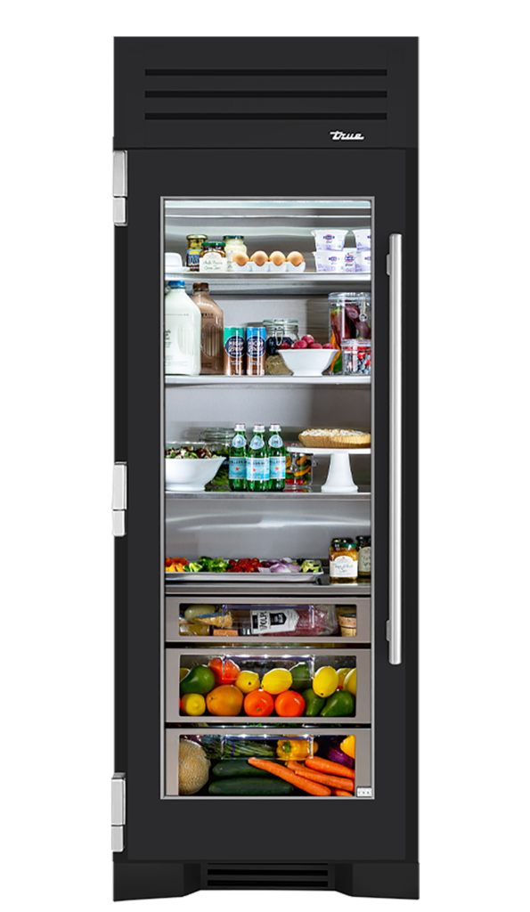 True Residential TR30REFLSGC Stainless Glass Door, Left Hinge