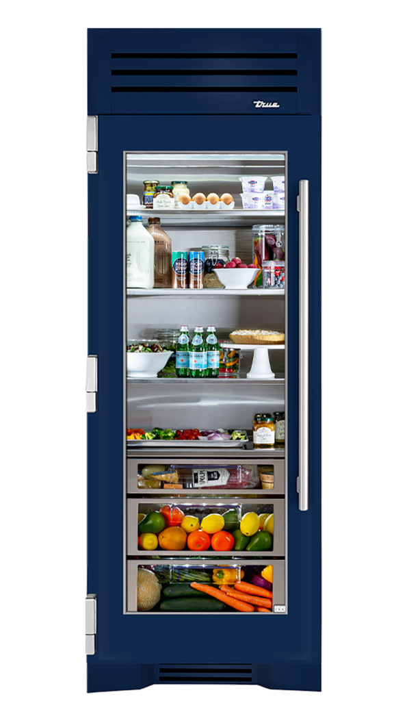 True Residential TR30REFLSGC Stainless Glass Door, Left Hinge