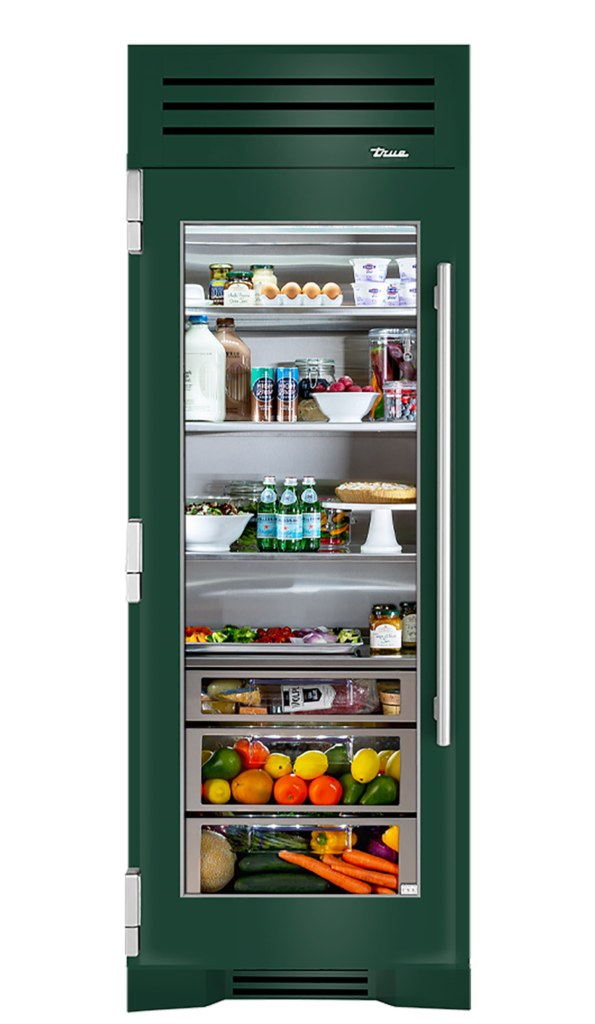 True Residential TR30REFLSGC Stainless Glass Door, Left Hinge