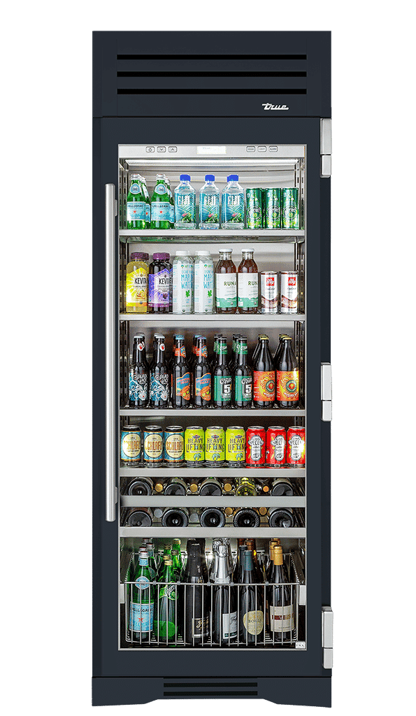 True Residential TR30BEVRSGC Stainless Glass Door, Right Hinge