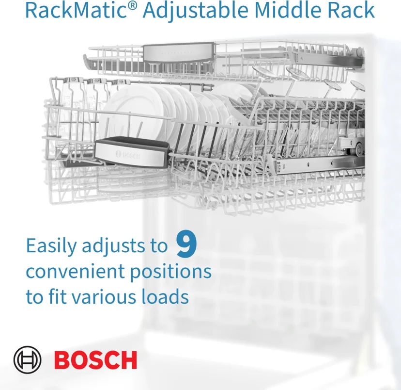 Bosch SHPM88Z75N 24 Inch BuiltIn Dishwasher with 16 Place Settings