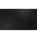 36 Inch Induction Smart Cooktop with 5 Elements, Smooth Glass Surface, SyncBurners, Wi-Fi, Chef Connect, Touch Control, Power Boil, Control Lock, Pan Presence/Size Sensor, Hot Surface Indicator, Fit Guarantee, and ADA Compliant