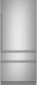 36 Inch Built-In Smart Bottom Freezer Refrigerator with 20.2 Cu. Ft. Total Capacity, Adjustable Glass Shelves, Full Extension Snack Drawers, Electronic Digital Temperature Display, and Sabbath Mode