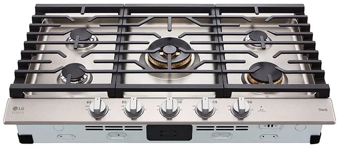 LG STUDIO 36 Inch UltraHeat Gas Cooktop with EasyClean - Thumbnail 3