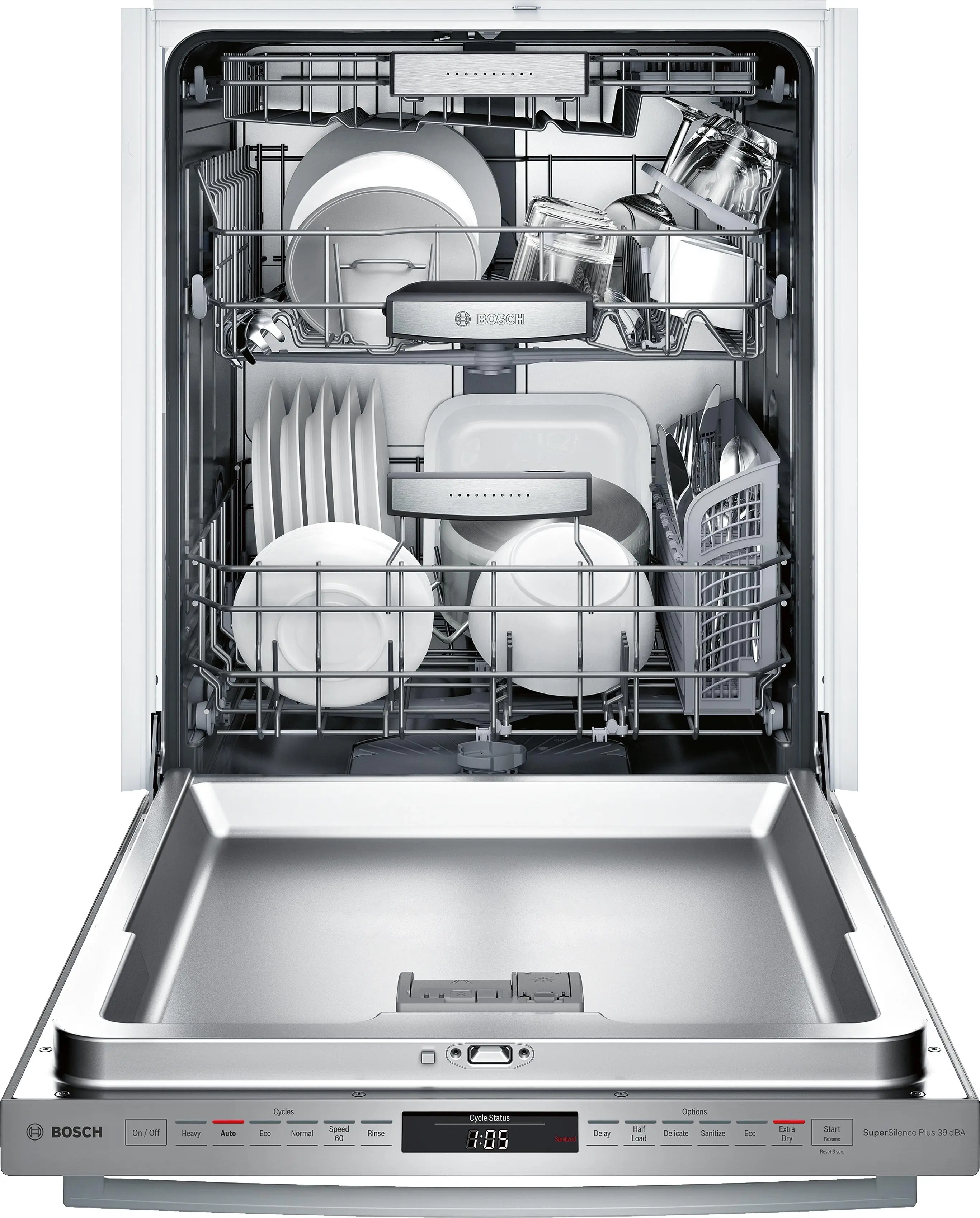 Bosch SHXM98W75N Stainless Steel, Bar Handle