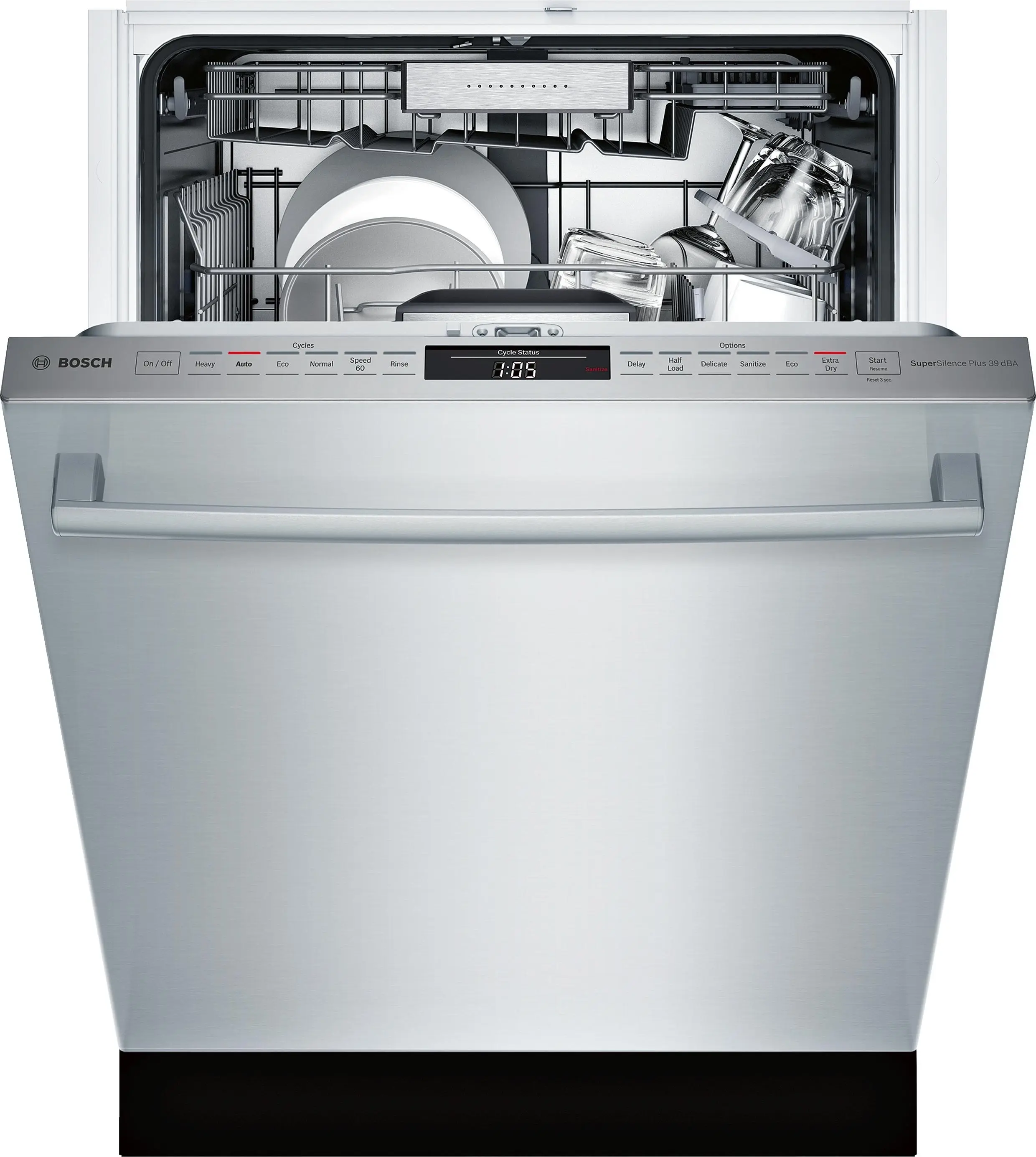 Bosch SHXM98W75N Stainless Steel, Bar Handle