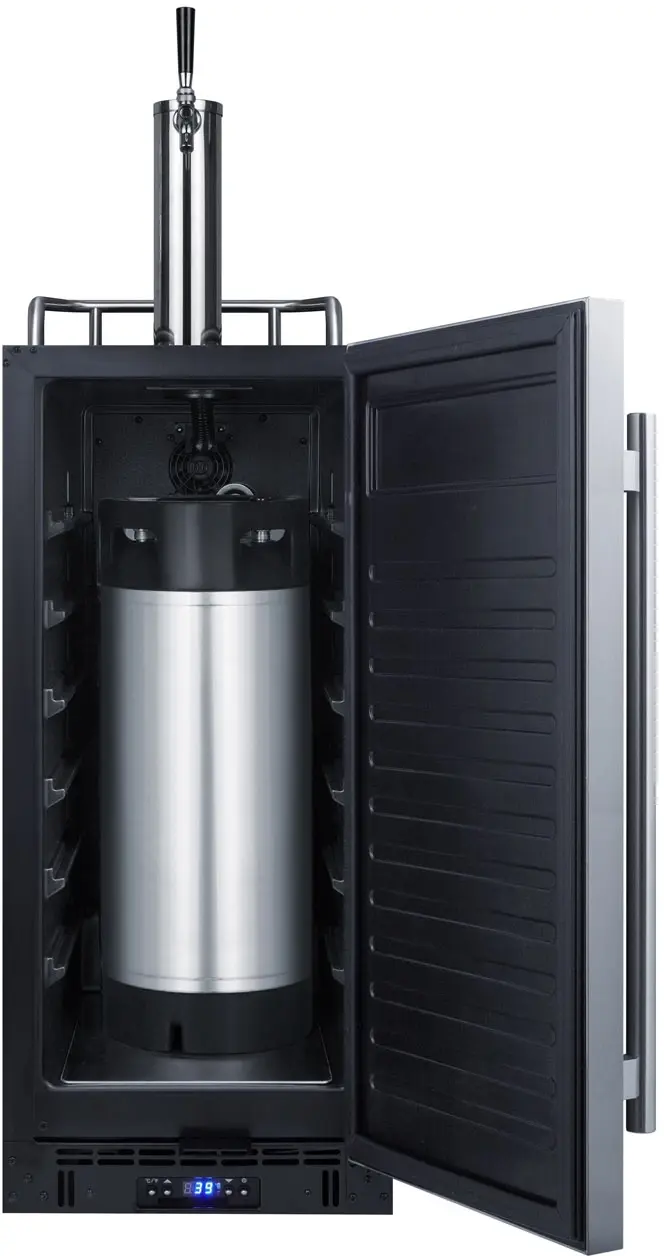 Summit SBC15CF Stainless Steel/Black