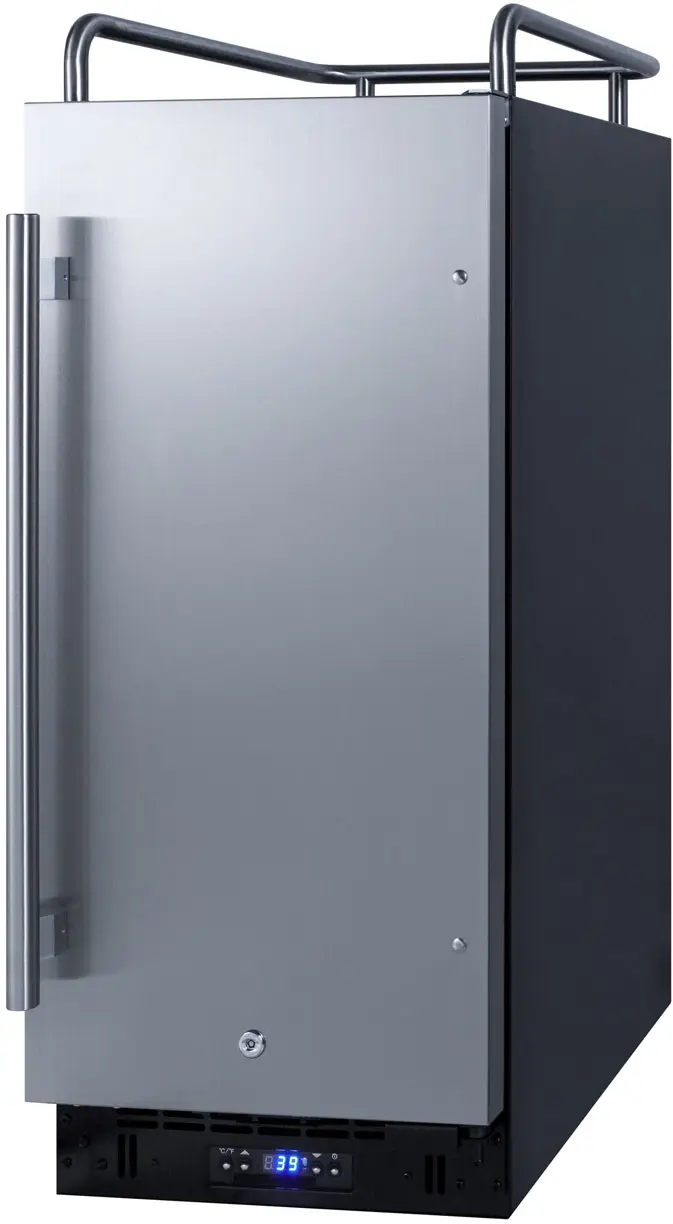 Summit SBC15NK Stainless Steel/Black
