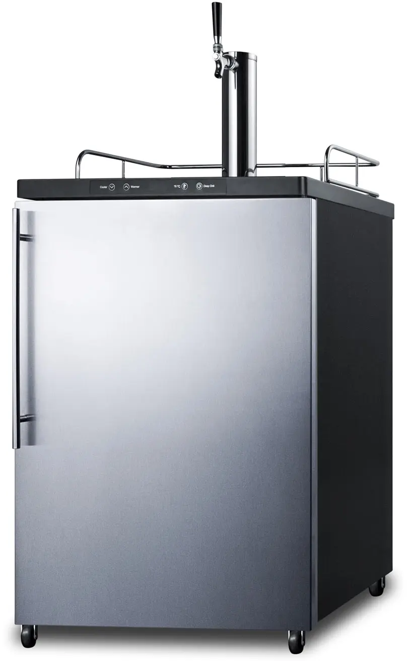 Summit SBC635MBI7SSHV Stainless Steel/Black, Pro Vertical Handle
