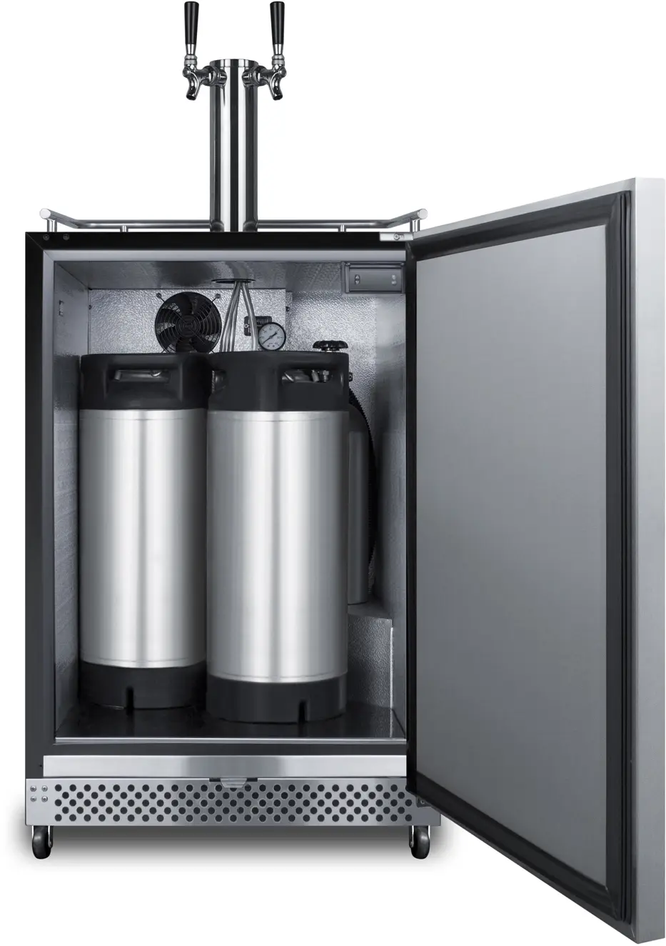 Summit SBC696OSCFTWIN Stainless Steel, W/ Taplock, Right Hinge, W/ Tap K...