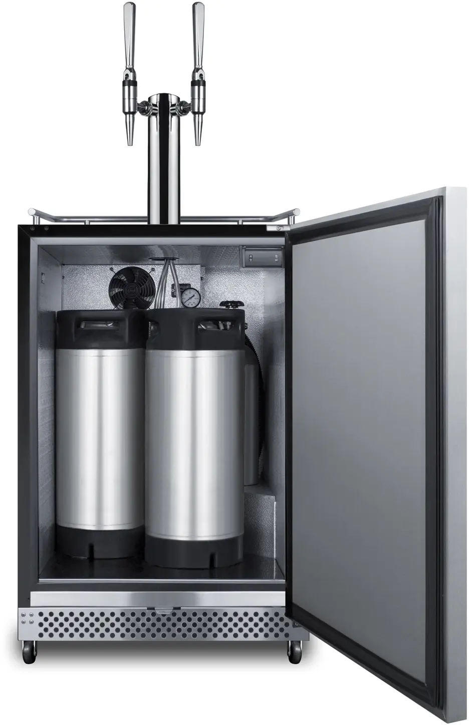 Summit SBC696OSNCFTWIN Stainless Steel, W/ Taplock, Right Hinge, W/ Tap K...