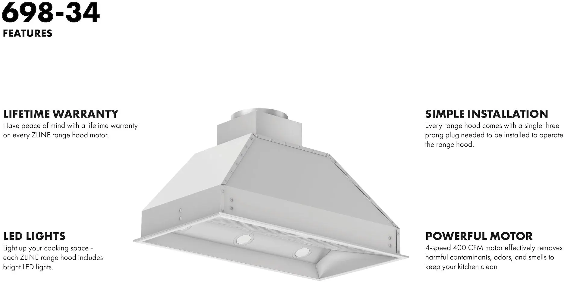 Zline 69858 58 In. Stainless Steel