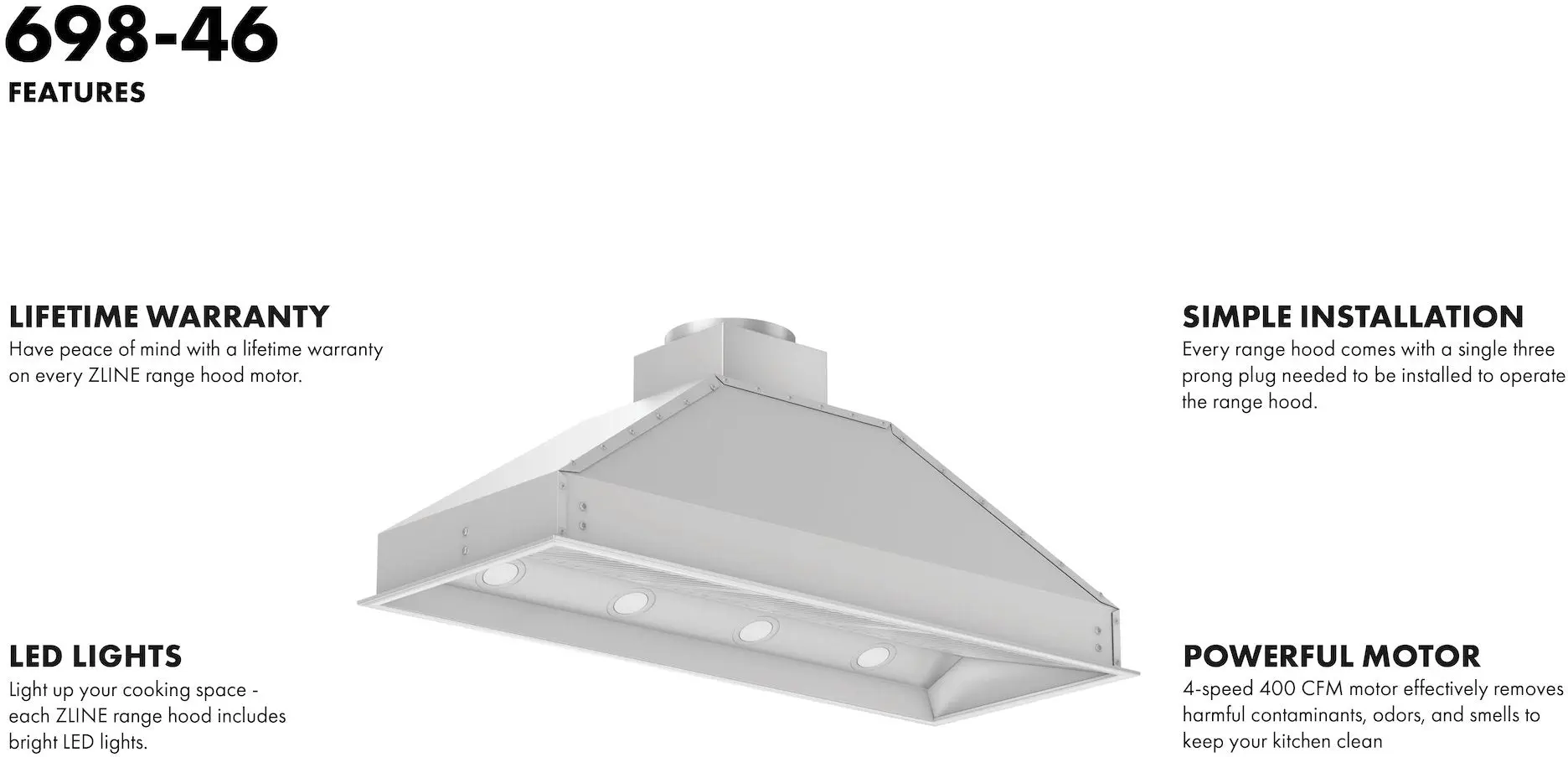 Zline 69858 58 In. Stainless Steel
