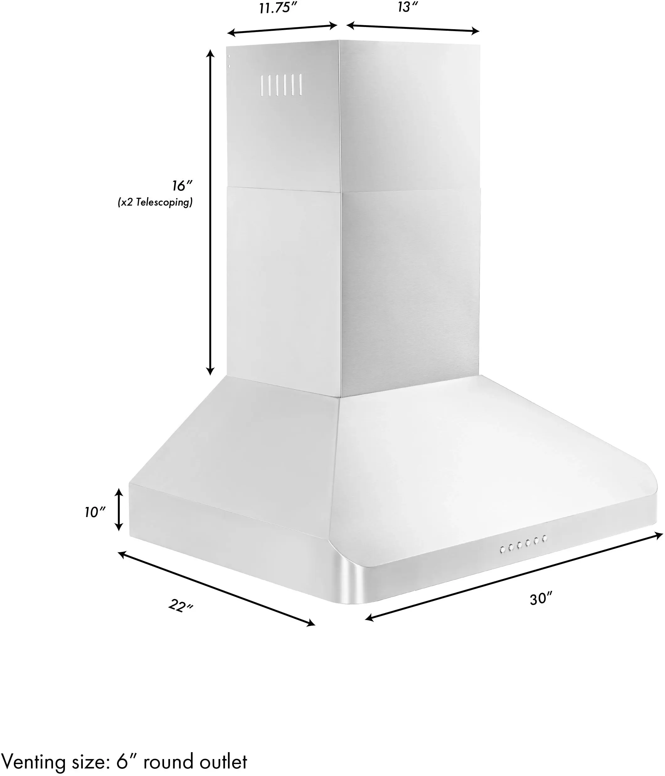 Zline ALP100WL36 36 Inch Stainless Steel