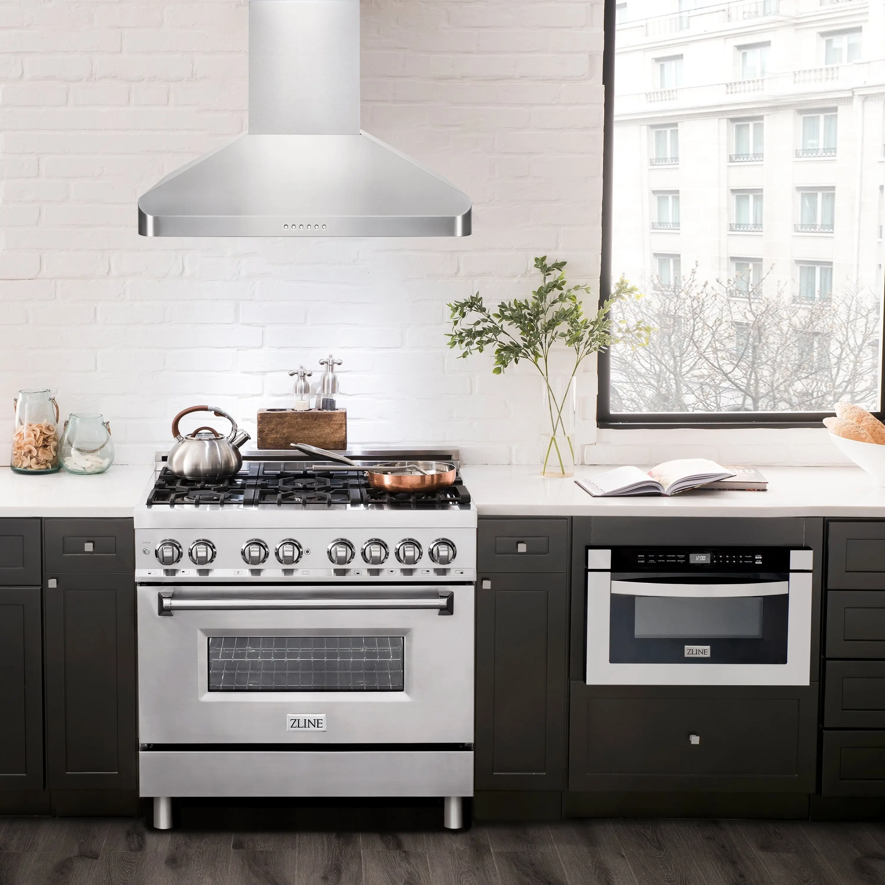 Zline ALP100WL36 36 Inch Stainless Steel