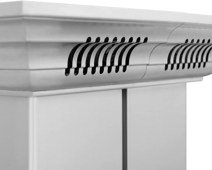 Zline GL9ICRNBT36 Island Mount Range Hood with Built-in CrownSound B...