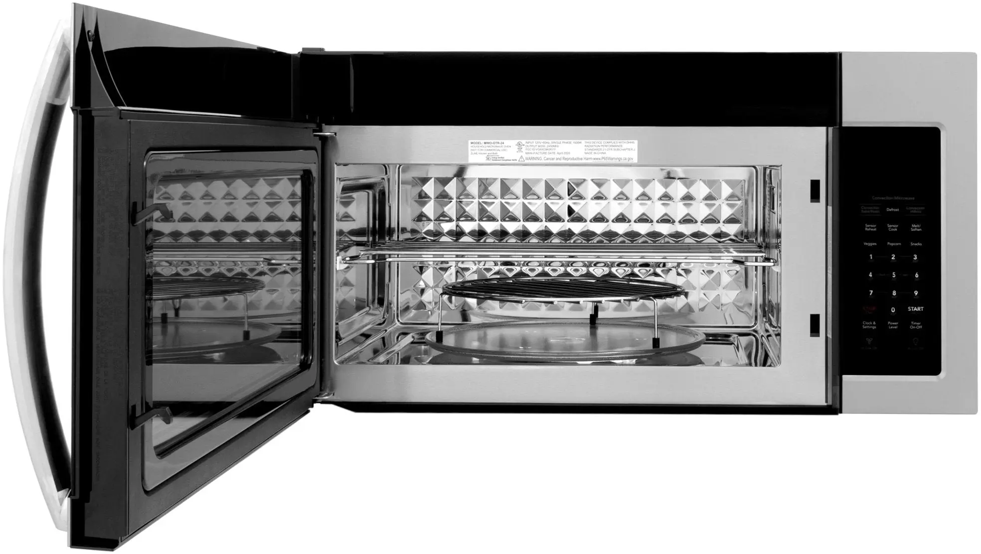 Zline MWOOTR30BS Black Stainless Steel