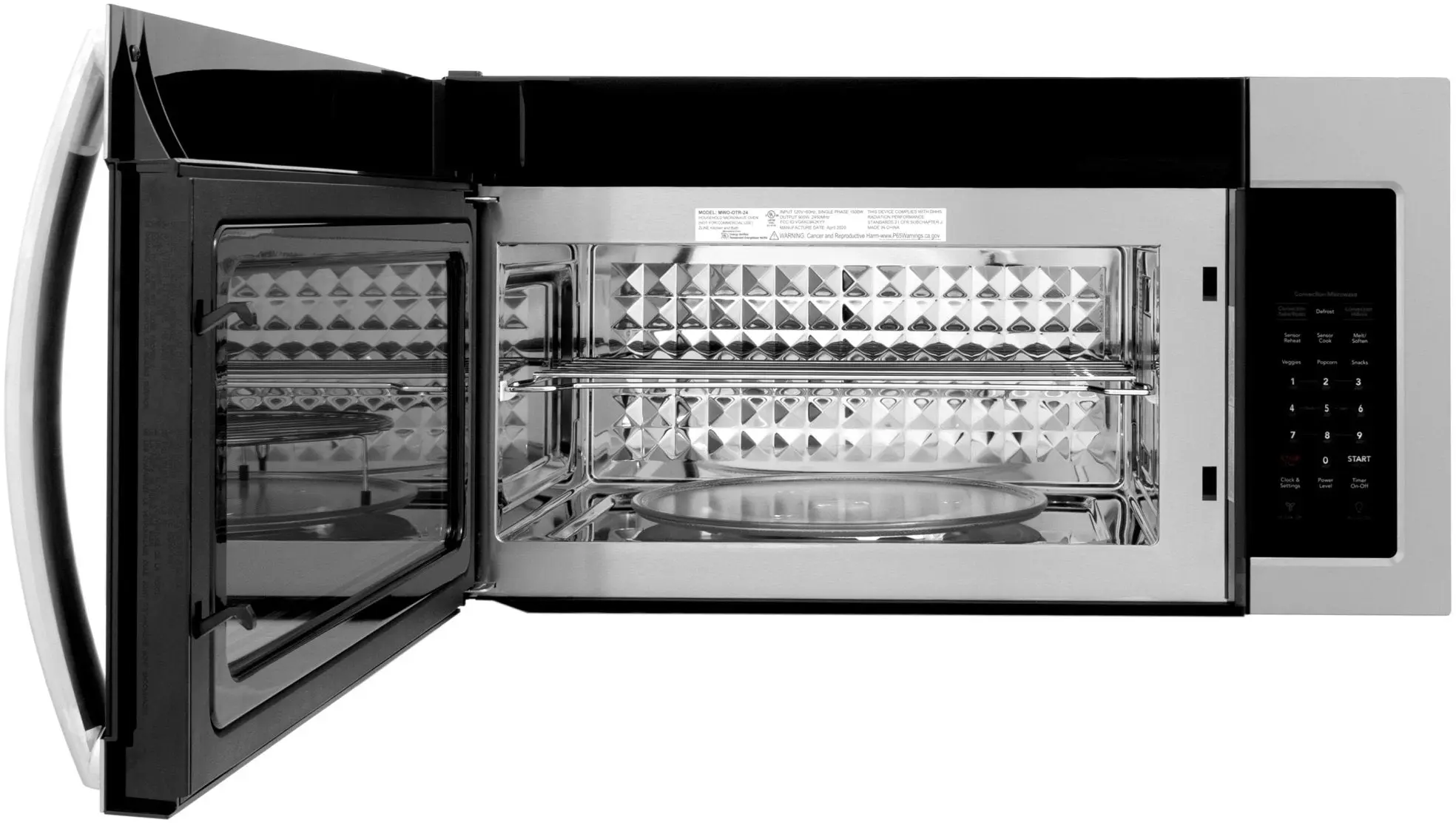 Zline MWOOTR30BS Black Stainless Steel