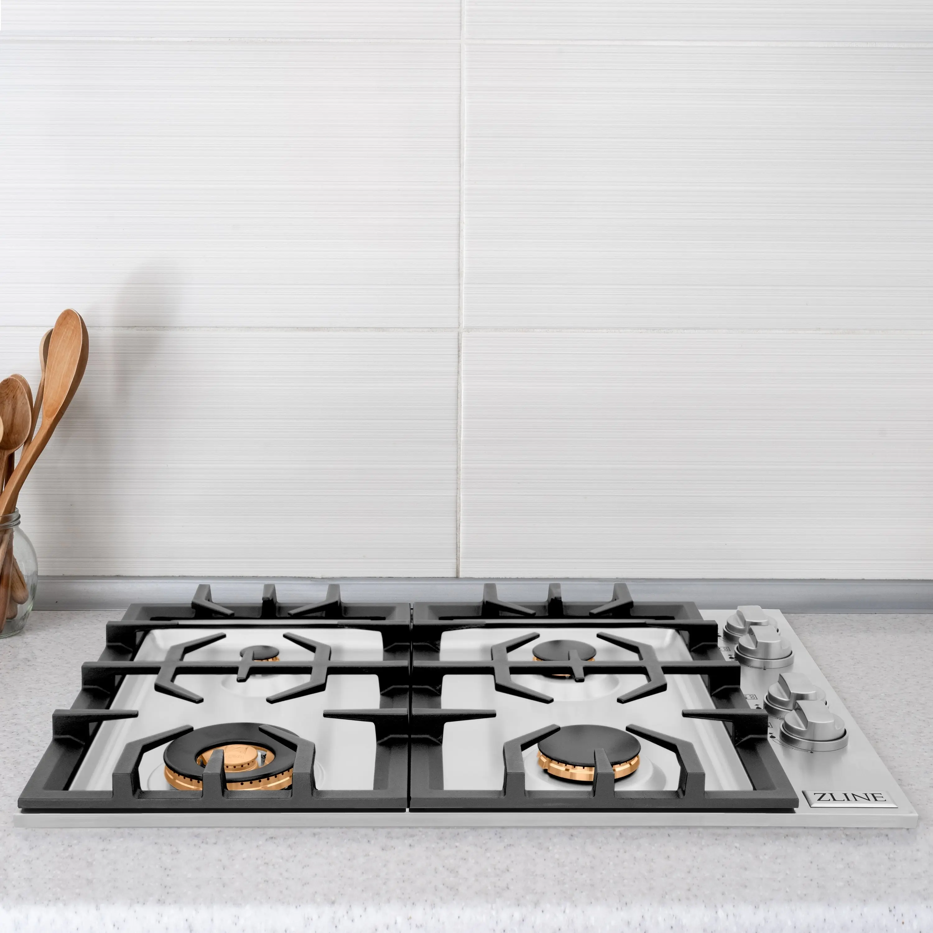 Zline RCBR30 Stainless Steel, Brass Burners