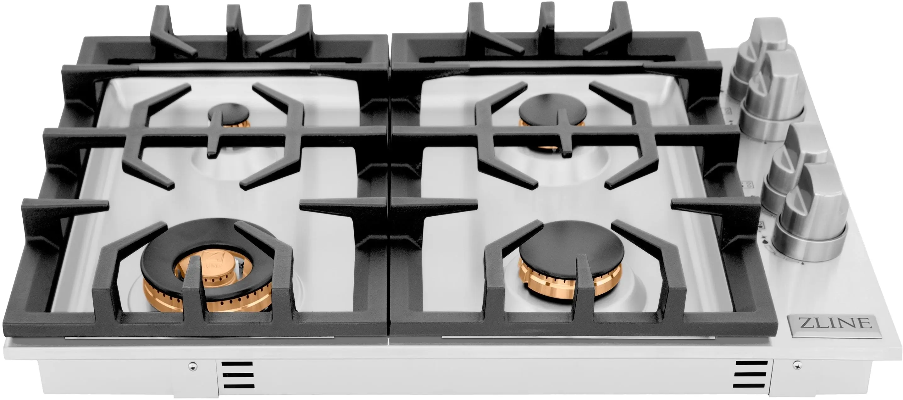 Zline RCBR30 Stainless Steel, Brass Burners