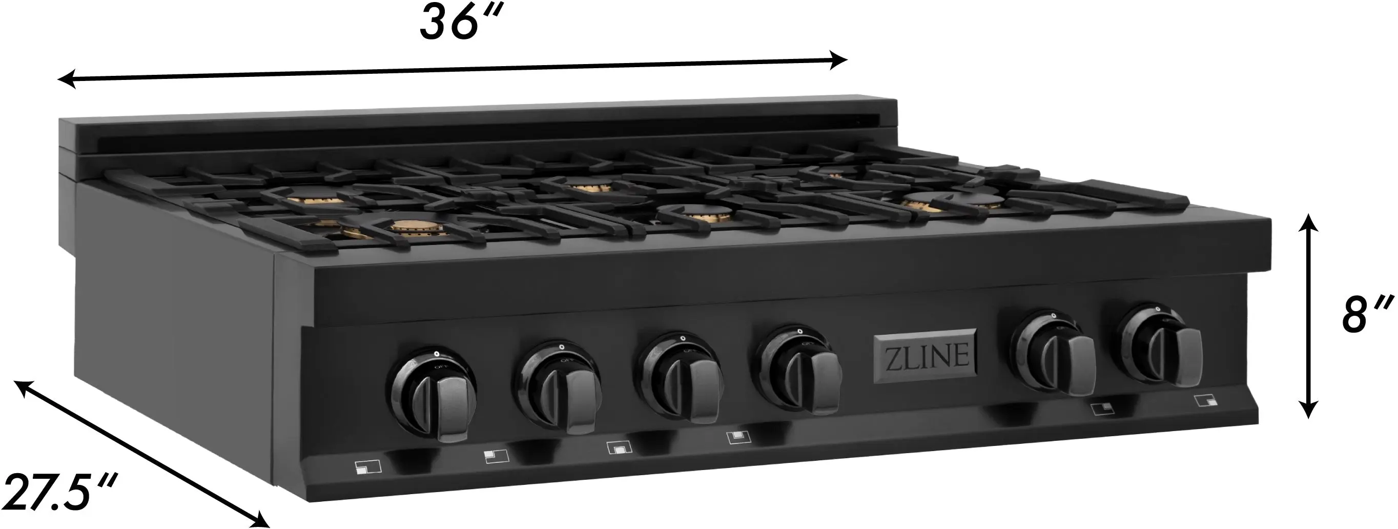 Zline RTB36 Black Stainless Steel