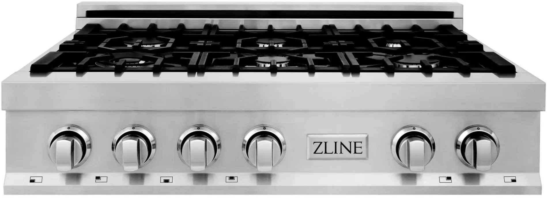 Zline RTBR36 Stainless Steel, Brass Burners