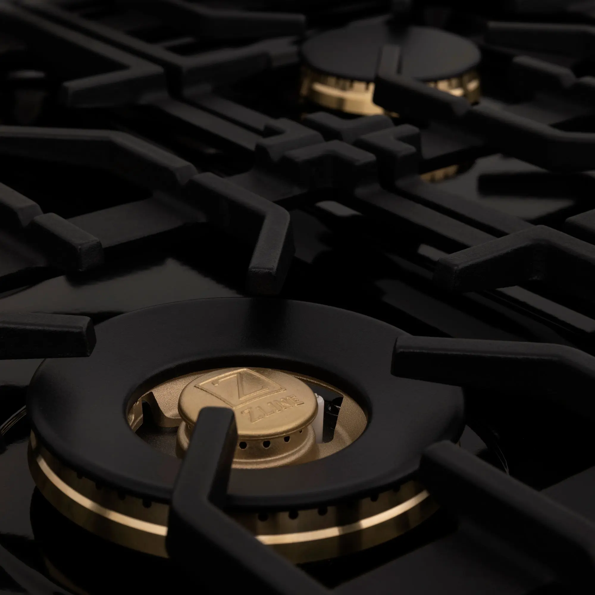Zline RTBZ48CB Black Stainless Steel And Champagne Bronze Accents