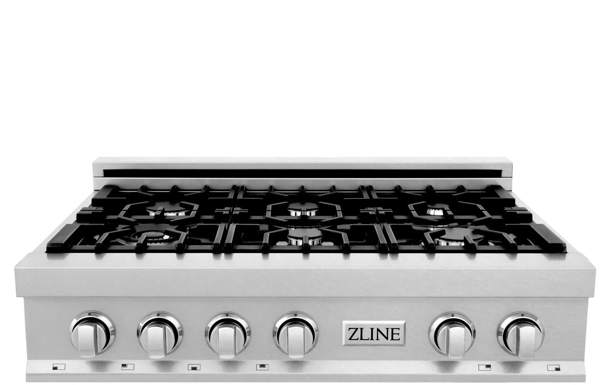 Zline RTSBR36 36 Inch Durasnow Stainless Steel, Brass Burners