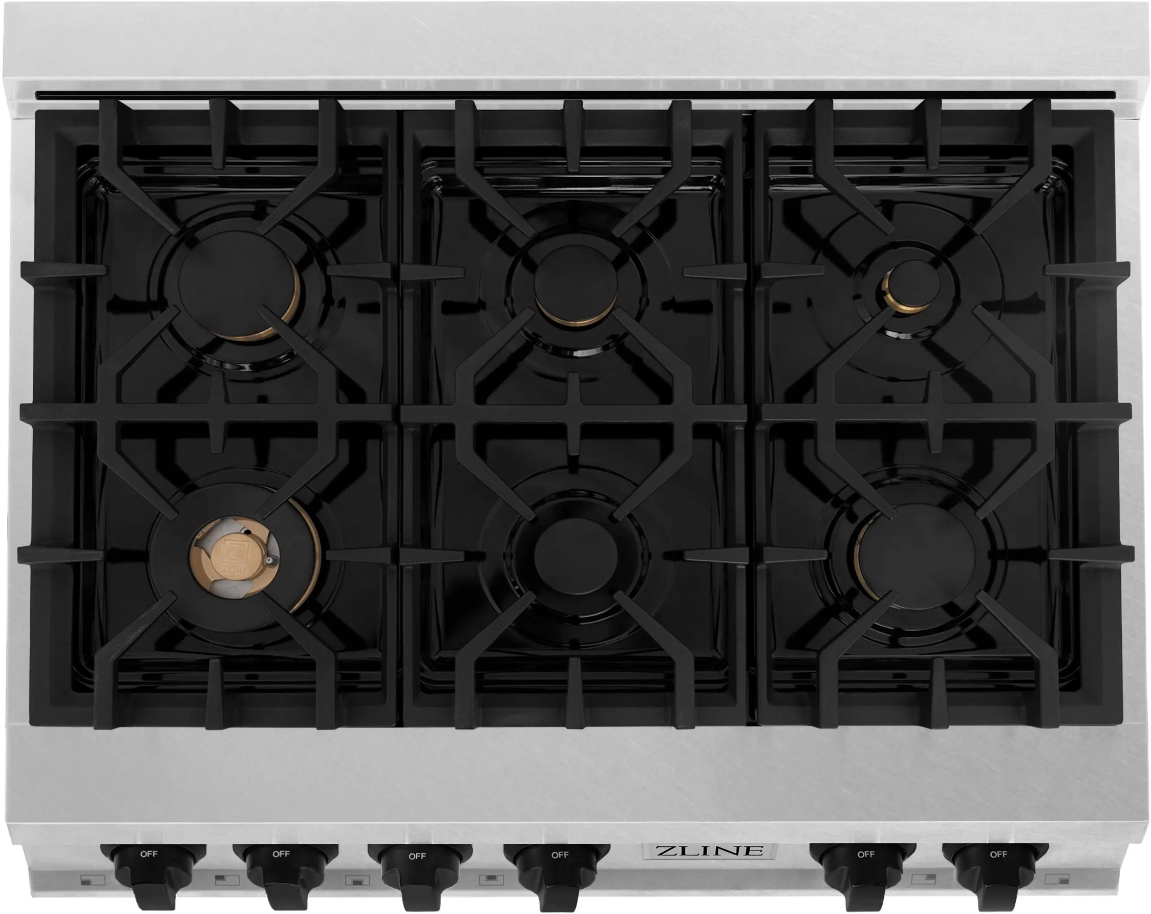 Zline RTSZ36MB Durasnow Stainless Steel and Matte Black Accents