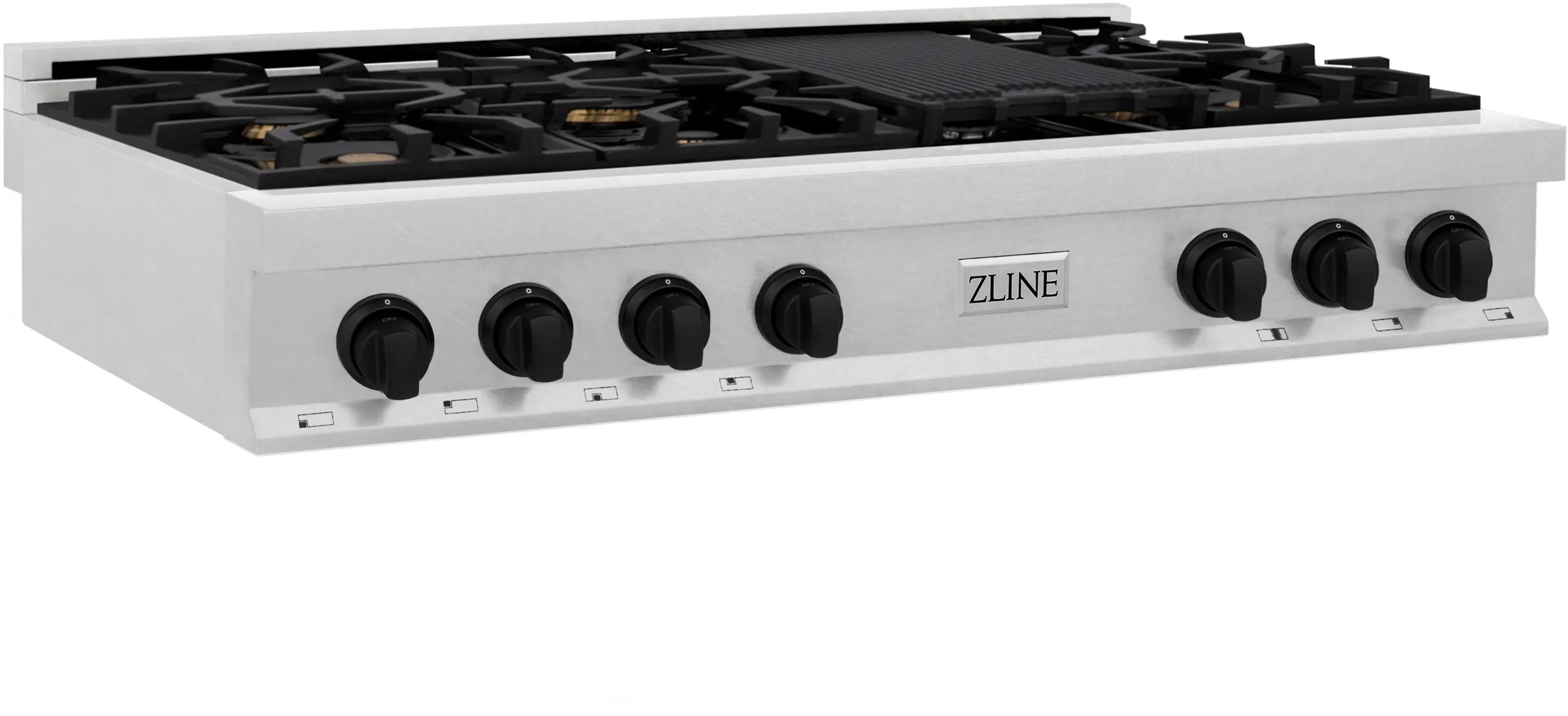 Zline RTSZ48MB Durasnow Stainless Steel and Matte Black Accents