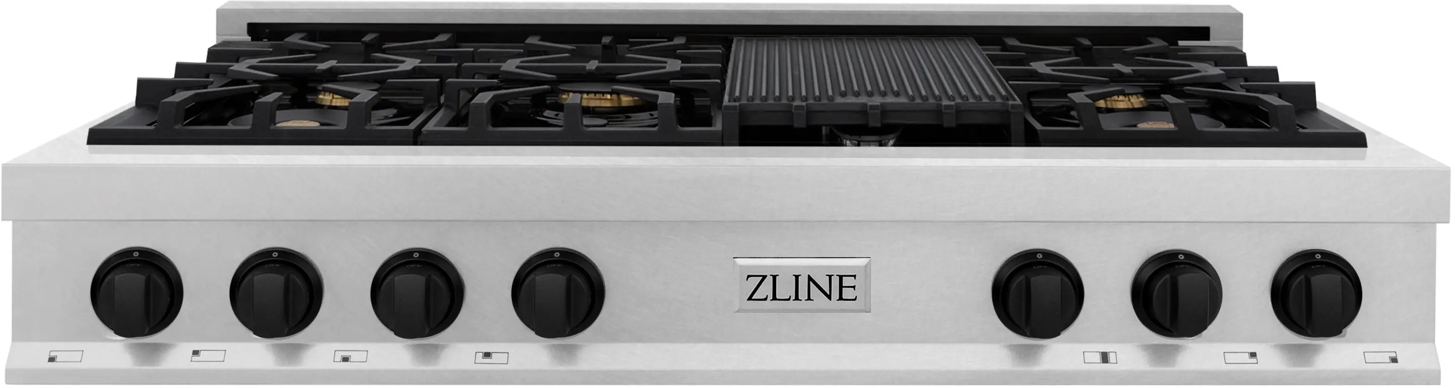 Zline RTSZ48MB Durasnow Stainless Steel and Matte Black Accents
