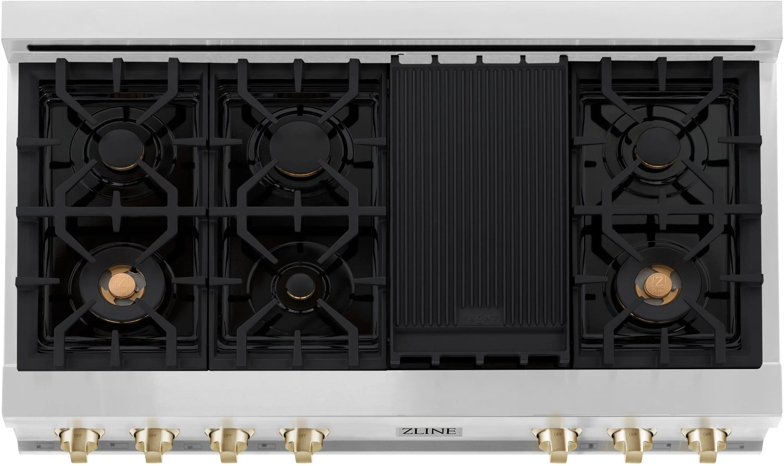 Zline RTZ48MB Stainless Steel and Matte Black Accents