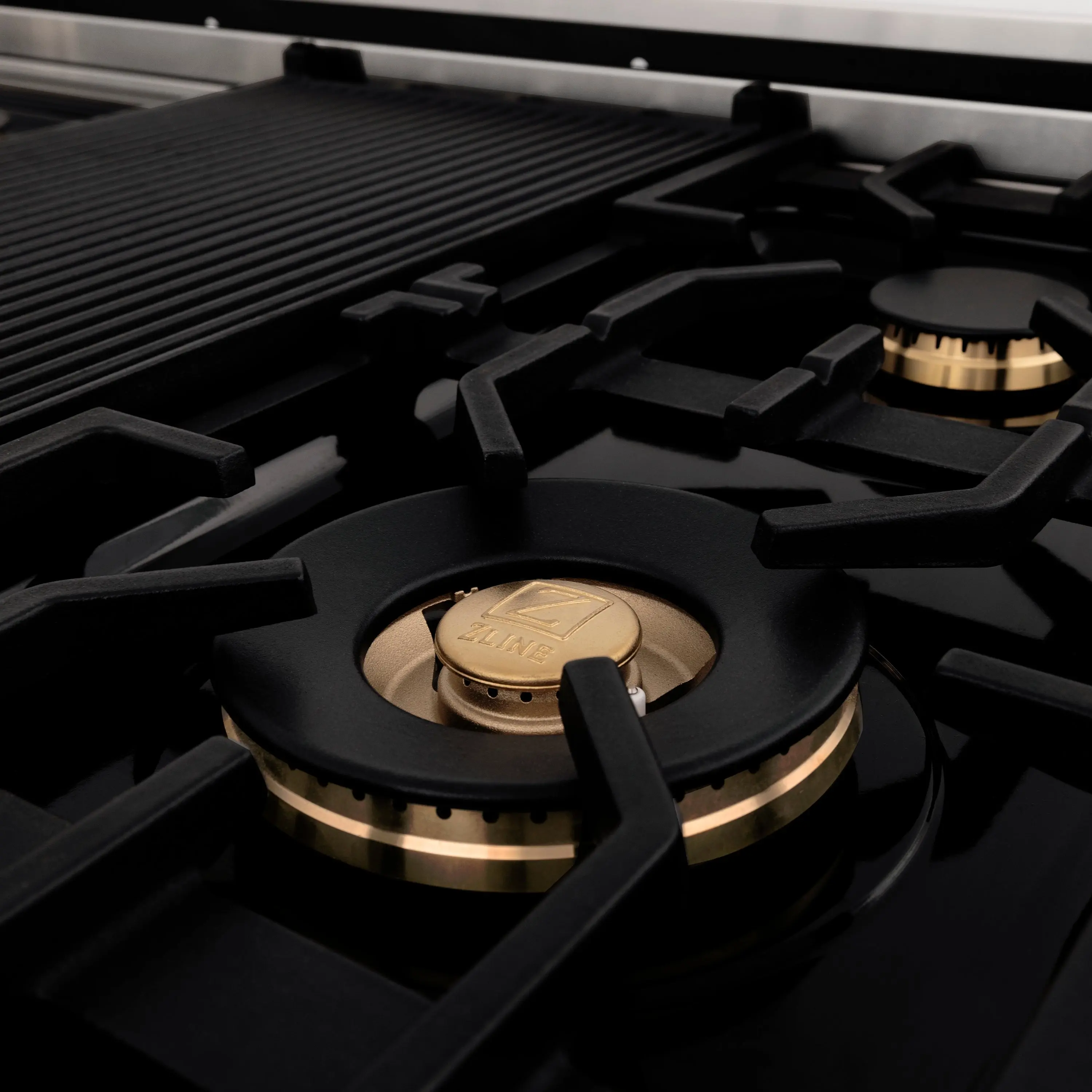 Zline RTZ48MB Stainless Steel and Matte Black Accents