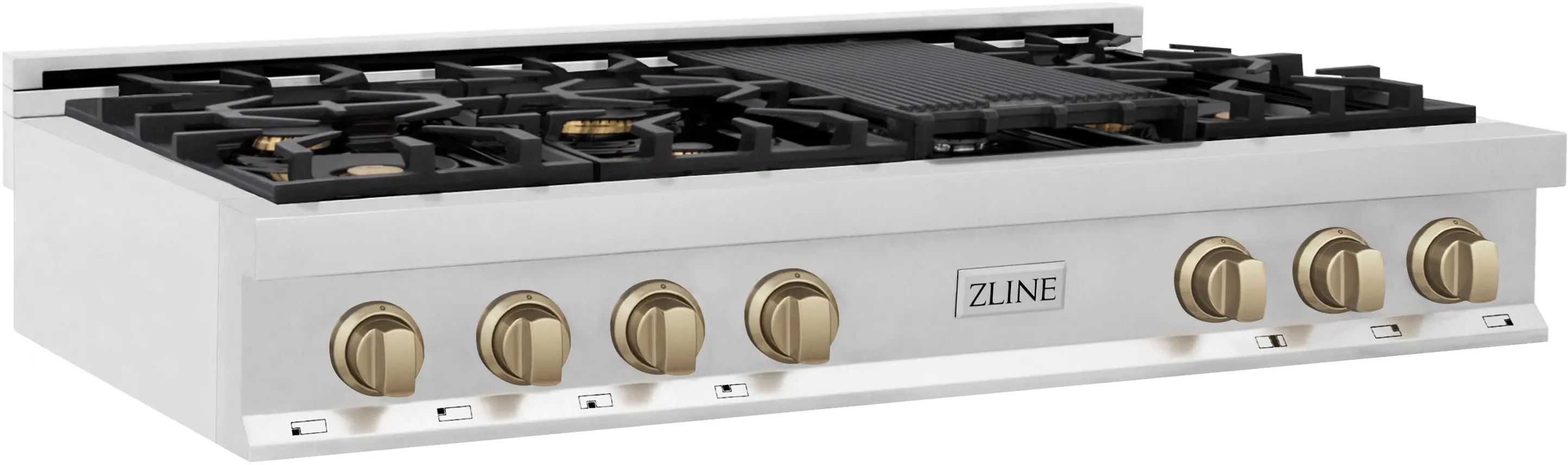 Zline RTZ48MB Stainless Steel and Matte Black Accents