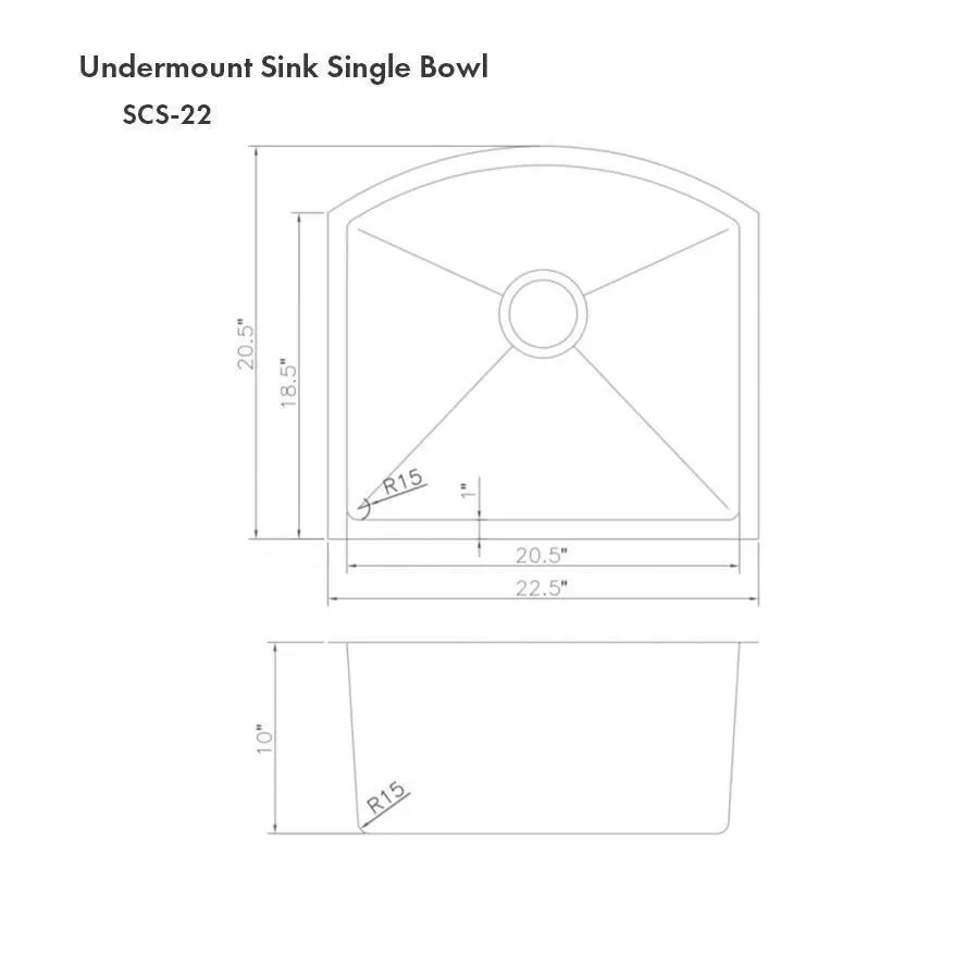 Zline SCS22 Stainless Steel