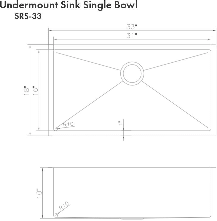 Zline SRS33S Dura Snow Stainless Steel