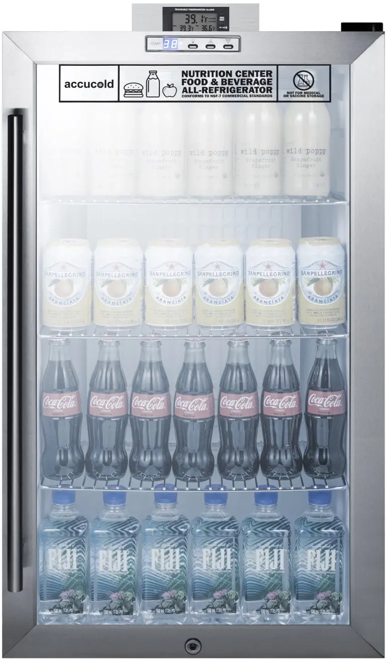 Summit SCR486LNZ Stainless Steel/Black