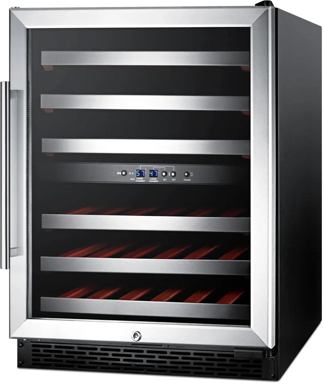 Summit SWC530BLBIST Stainless Steel/Black