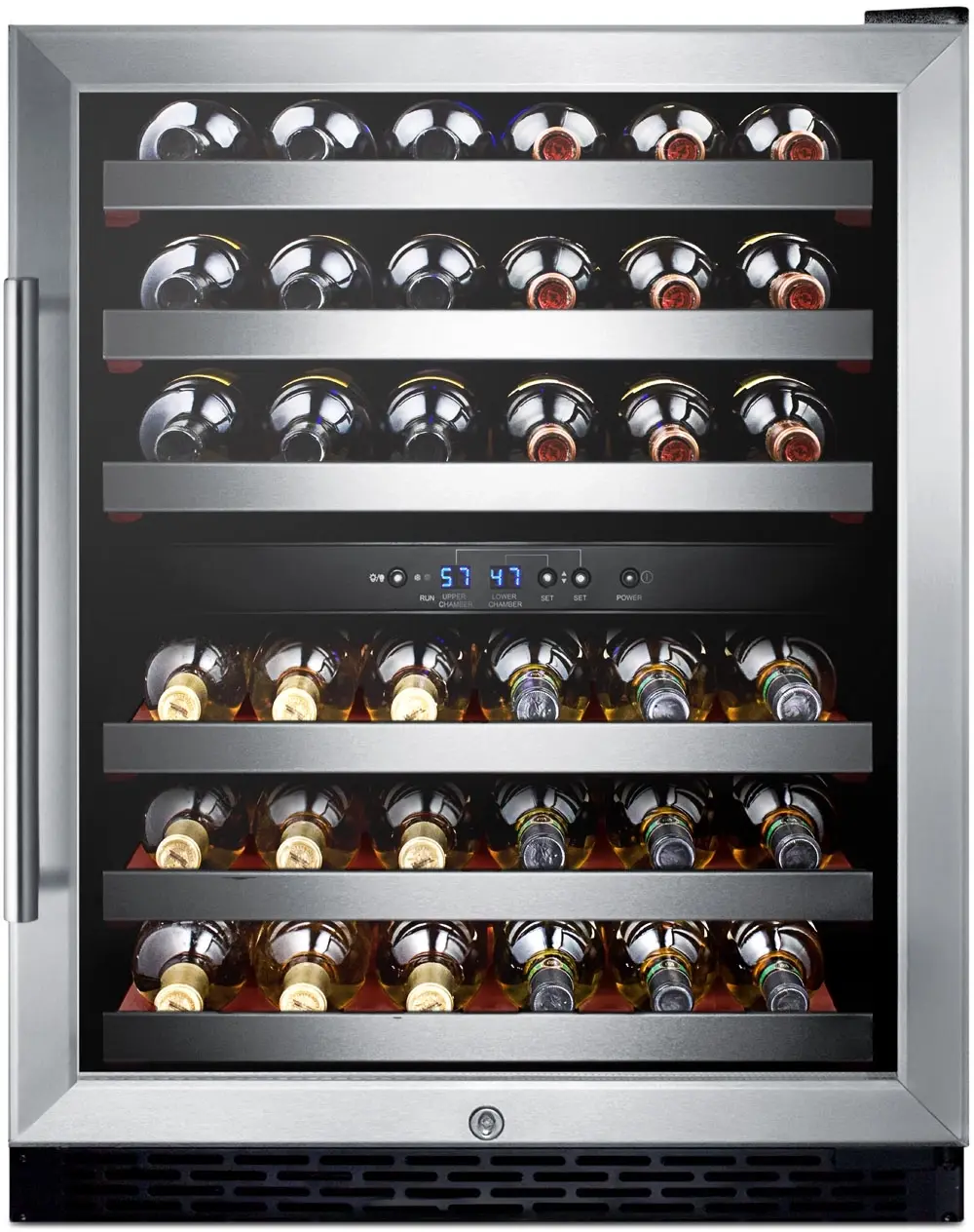 Summit SWC530BLBIST Stainless Steel/Black