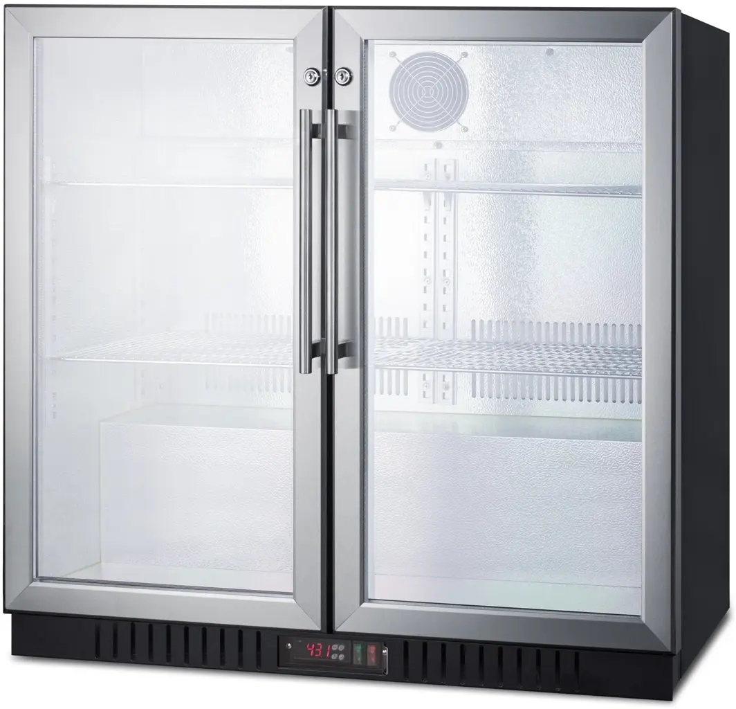 Summit SCR7012DB Glass/Black