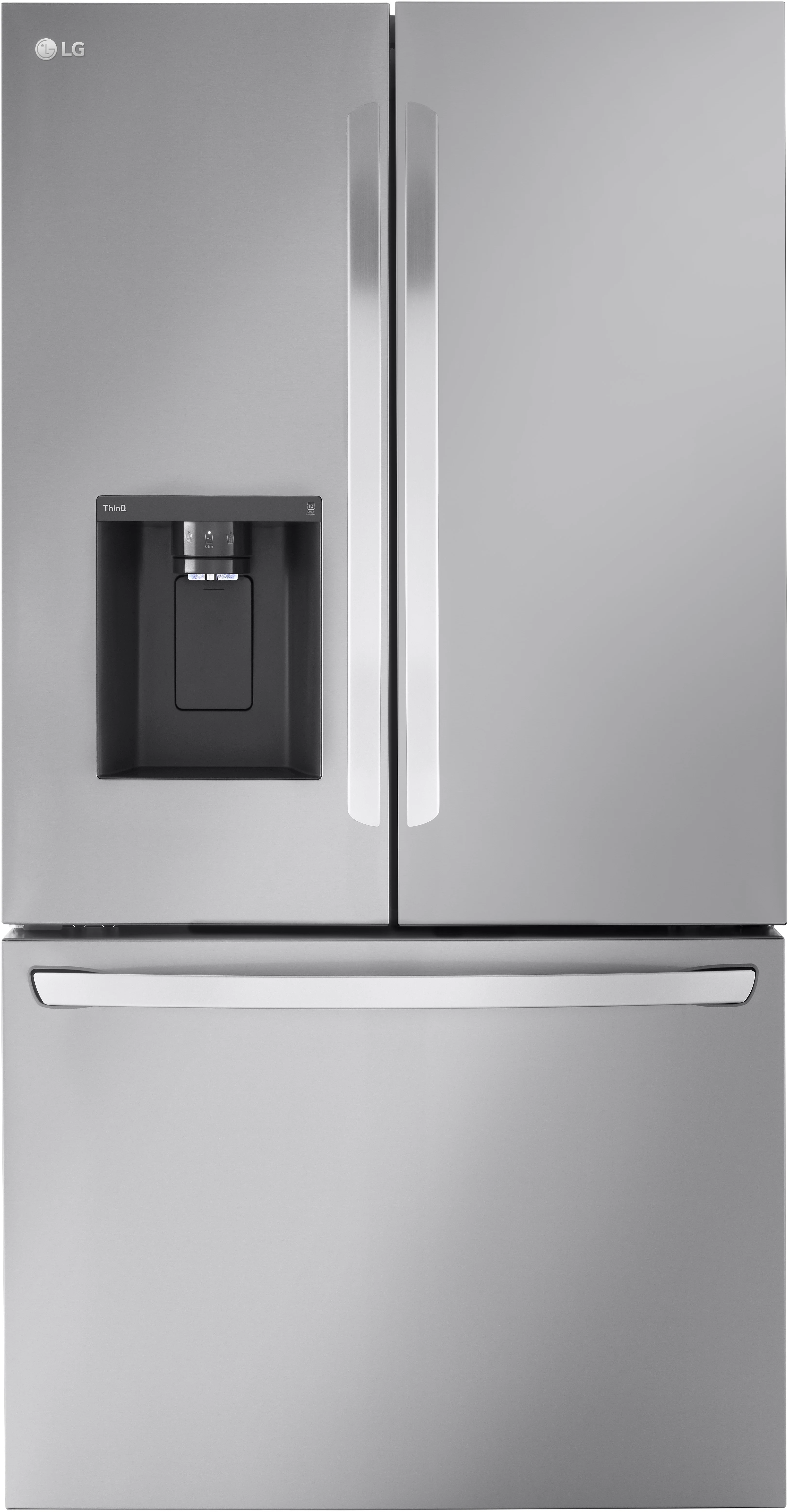 LG LRFXC2606S 26 cu. ft. Counter Depth French Door Refrigerator With ...