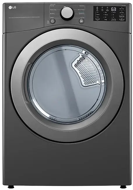LG DLG3471M 27 Inch Gas Dryer Middle Black | Plesser's Appliances