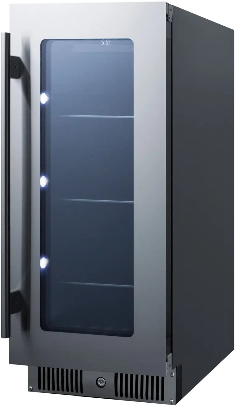 Summit CL156BV Stainless Steel and Black