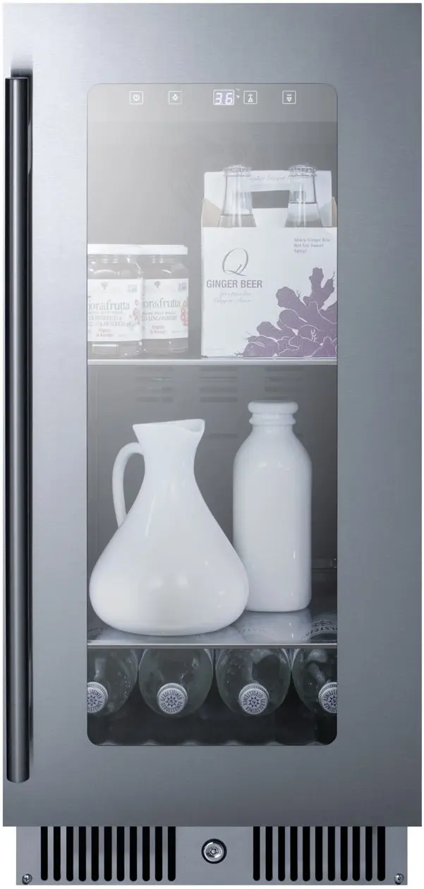 Summit CL156BV Stainless Steel and Black