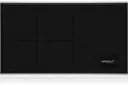 36 Inch Induction Cooktop with 5 Elements, Black Ceramic Glass Surface, 17 Power Settings, Bridge Function, and Boost Mode